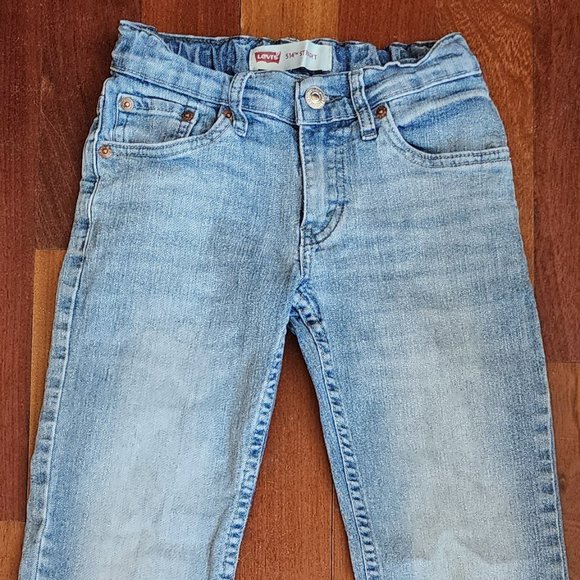 Levi's 514 Kids Light Wash Straight Jeans Size 8 - Picture 3 of 16
